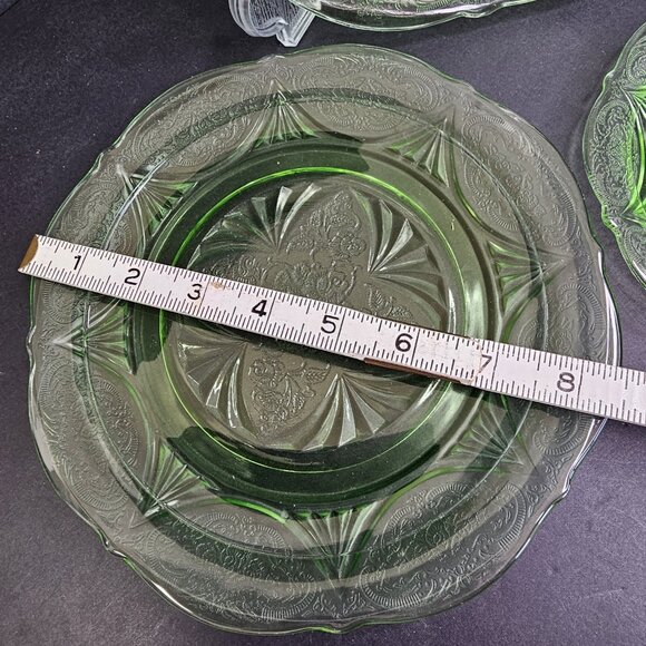 Uranium Depression Plates Set Of 3 Collectible Highly Ornate Geiger Tested - Picture 7 of 12